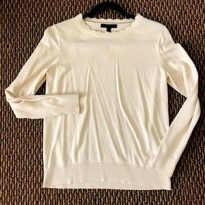 Banana republic cream colored long sleeve
